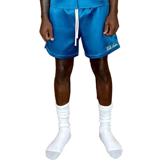 BLUE BOWLING SHORTS